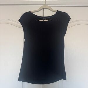 The Limited Black Mixed-Media Short Sleeve Crew Neck - Small